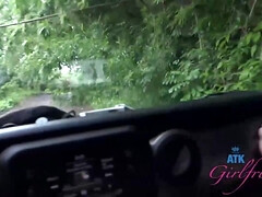 Cute dark haired, Alexia Anders went to Hawaii and let a random boy drill her brains out