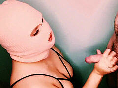 Mooie dikke vrouwen, Pijpbeurt, Sperma shot, Kokhalzen