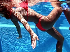 Leie, Bikini, Blondine, Hd, Muschi, Dusche, Unter wasser, Nass