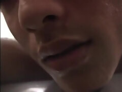 Asiatisch, Braunhaarige, Handjob, Japanische massage