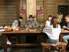 Orgy after dinner with hot Sandy Cheeks, Skye and Viola Weber