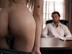 Blonde, Tir de sperme, En levrette, Faciale, Hd, Réalité, Rugueux, Maigrichonne