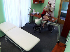 Salle de bains, Médecin, Doigter, Léchez, Argent, Bureau, Voyeur, Mouillée