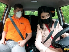 Enthousiasteling, Grote lul, Tsjechisch, Jurk, Leer, Natuurlijke tieten, Buiten, Tieten likken