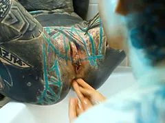 Insane fisting sesh in tub - prolapse, intense squirt & ass-to-mouth