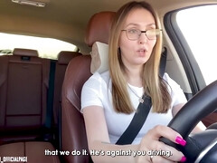 -more, More, I Want Deeper! Fucked Stepmom In Car After Driving Lessons - Young Stepmother