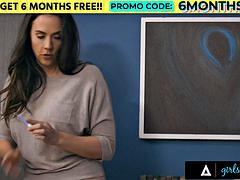 Gia Derza Simulates Illness So Her Girlfriend Alex De La Flor Sneaks In And Devours Her Pussy