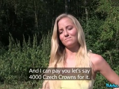 Petite blonde with tight pussy love a big cock