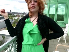 デカチン, ドイツ人, ハードコア, お金, 公共, 現実, 赤毛, ティーン