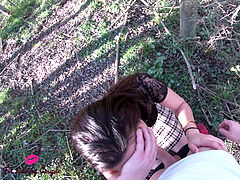 Baise risquée et heavy dans les bois sauvage