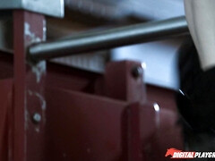 Katsuni is having fun with three lesbian blonde babes