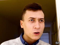 Tussi, Blasen, Braunhaarige, Dildo, Europäisch, Freundin, Monster, Spanner