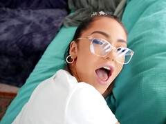 Cul, Gros cul, Couple, Petite amie, Lunettes, Chatte, Chaussettes, String