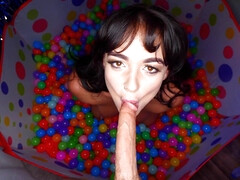 Большие сиськи, Минет, Брюнетки, Семяизвержение, Хд, Натуральные сиськи, От первого лица