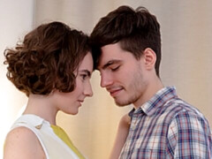 フェラチオ, 茶髪の, なめる, オマンコ, ガリガリ, ティーン, オッパイの