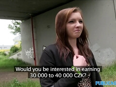 Watch this tight teen pussy almost take a pounding in public agent's POV sex video