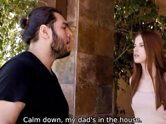 18, アメリカ人, 美女, デカチン, フェラチオ, 捕まる, 爸, Hd