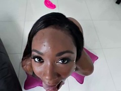 Nana, Noire, Sucer une bite, Noir ébène, Adolescente