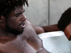 Grote lul, Zwart, Pijpbeurt, Diep in de keel, Lul, Handbeurt, Hardcore, Interraciaal