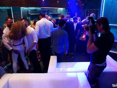 Buxom Babe gets pounded hard Drunk Sex Orgy