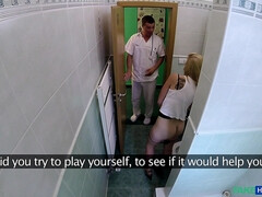 Amateur, Cuarto de baño, Rubia, Checa, Pajear, Masturbación, Oficina, Uniforme