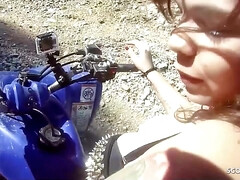 18, フェラチオ, 彼氏, 気狂い, イく瞬間, アウトドア, ティーン, オッパイの