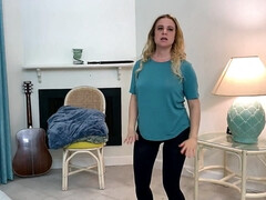 Stepson Helps Chubby Stepmom Make An Exercise Video!