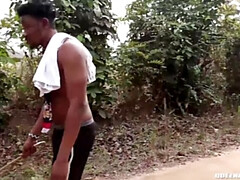アジア人, お尻, デカ尻, デカパイ, 黒人, インド人, アウトドア, 濡れ