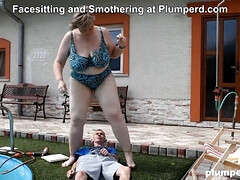 Pummelig, Tschechisch, Gesichtssitzen, Fett, Weibliche domination, Fetisch, Hd, Sohn