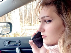 Blondie Deep Fellates Fuck-Stick and Gets Jizm in Throat While No One Watches - In Truck