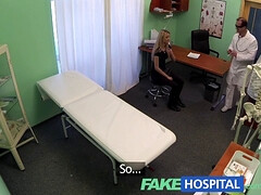 Blonde tourist gets a full examination at the fakehospital in POV reality