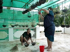 お尻, デカ尻, デカパイ, フェラチオ, ハードコア, インド人, 淫乱熟女, オマンコ