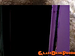 Dayanara posing nude in a cave