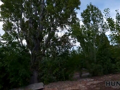 Eva tender's tight pussy pounded hard by Sam Vip4k & Jeffry Jackson in public ruins