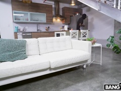 Negro, Morena, Semen en la boca, Monstruo, Pequeña, Sexo fuerte, Afeitado, Tetas