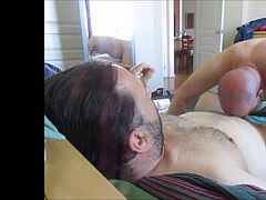 デカチン, フェラチオ, 爸, ゲイ