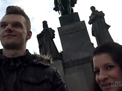 Tchèque, Léchez, Argent, Pov, Public, Chatte, Adolescente, Épouse