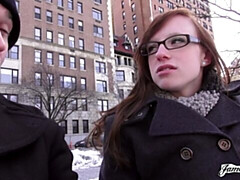 Verga grande, Mamada, Estilo perrito, Tetas naturales, Pelirrojo, Flaco, Adolescente, Tetas