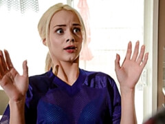 Astonishing brunette Elsa Jean is enjoying dick-sucking so much