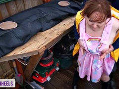 ブーツ, イギリス人, 捕まる, ハードコア, オナニー, アウトドア