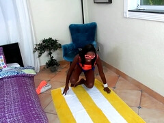 ベッドルーム, 黒人, フェラチオ, 茶髪の, イく瞬間, 顔射, 現実, ティーン