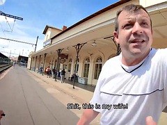 HUNT4K. Lucky hunter fucks a gorgeous young lady for a lot of money