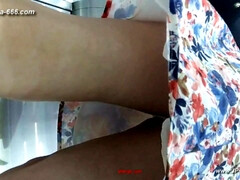 Leie, Asiatisch, Chinesisch, Selbstgemacht, Öffentlich, Spion, Unter dem rock, Spanner