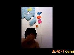 素人, アジア人, シャワー