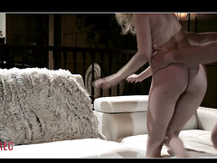 Schwarz, Hochschule, Paar, Schwanz, Würgen, Behaart, Natürlichen titten, Rau