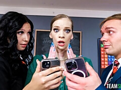 Grosser arsch, Grosser schwanz, Grosse titten, Blasen, Hundestellung, Frau frau mann, Milf