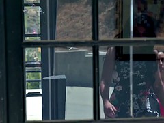 Kinderhüterin, Geschnappt, Paar, Lesbisch, Masturbation, Flotter dreier