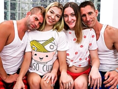 Blond, Pijpbeurt, Hondjeshouding, Groep, Handbeurt, Orgie, Geschoren, Tieten likken