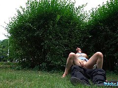 Verga grande, Holandés, Hd, Al aire libre, Pov, Público, Realidad, Gritar
