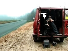 Pijpbeurt, Rondborstig, Sperma in gezicht, Buiten, Openbaar